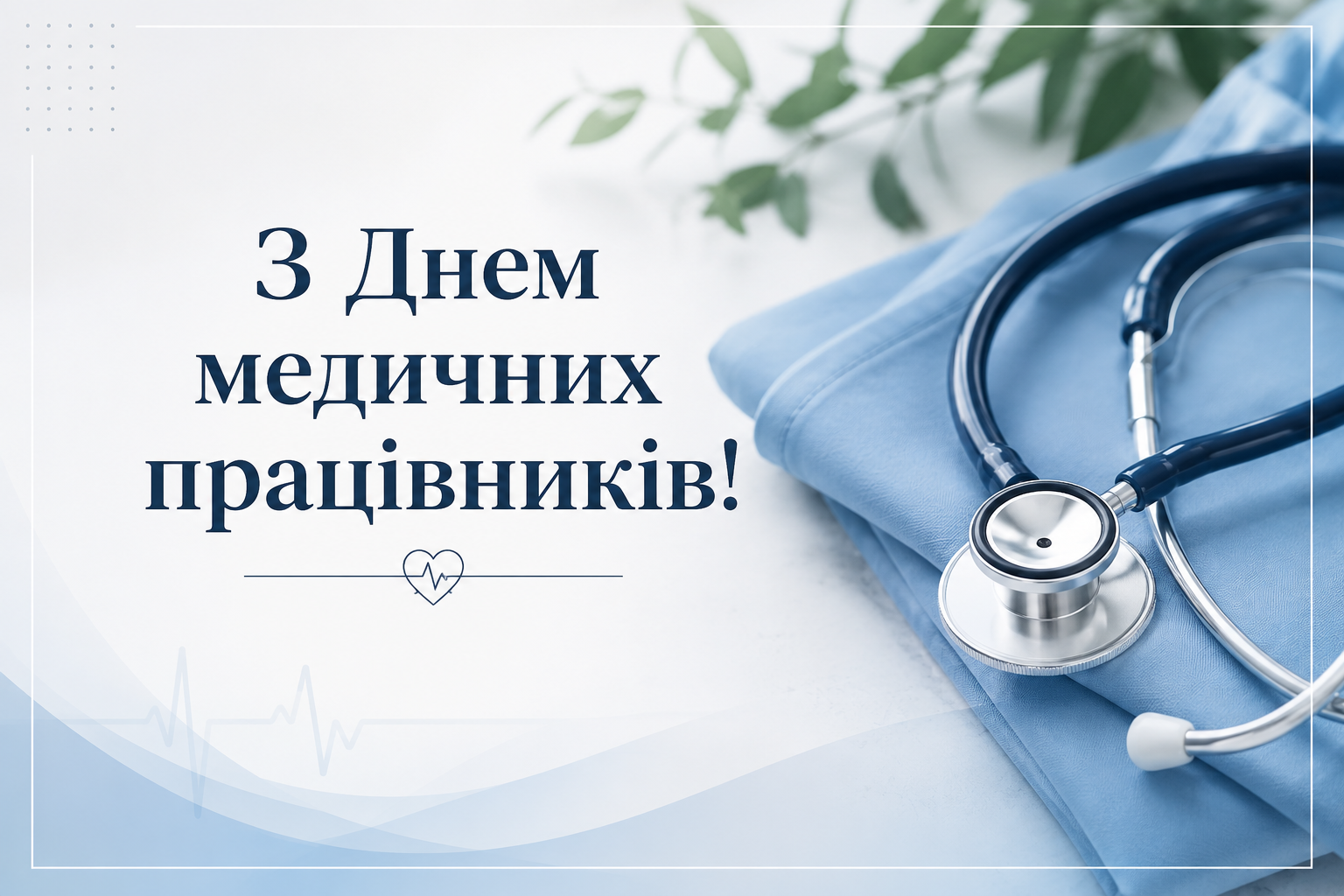 Привітання першого заступника голови Житомирської обласної ради Олега Дзюбенка з Днем медичних працівників
