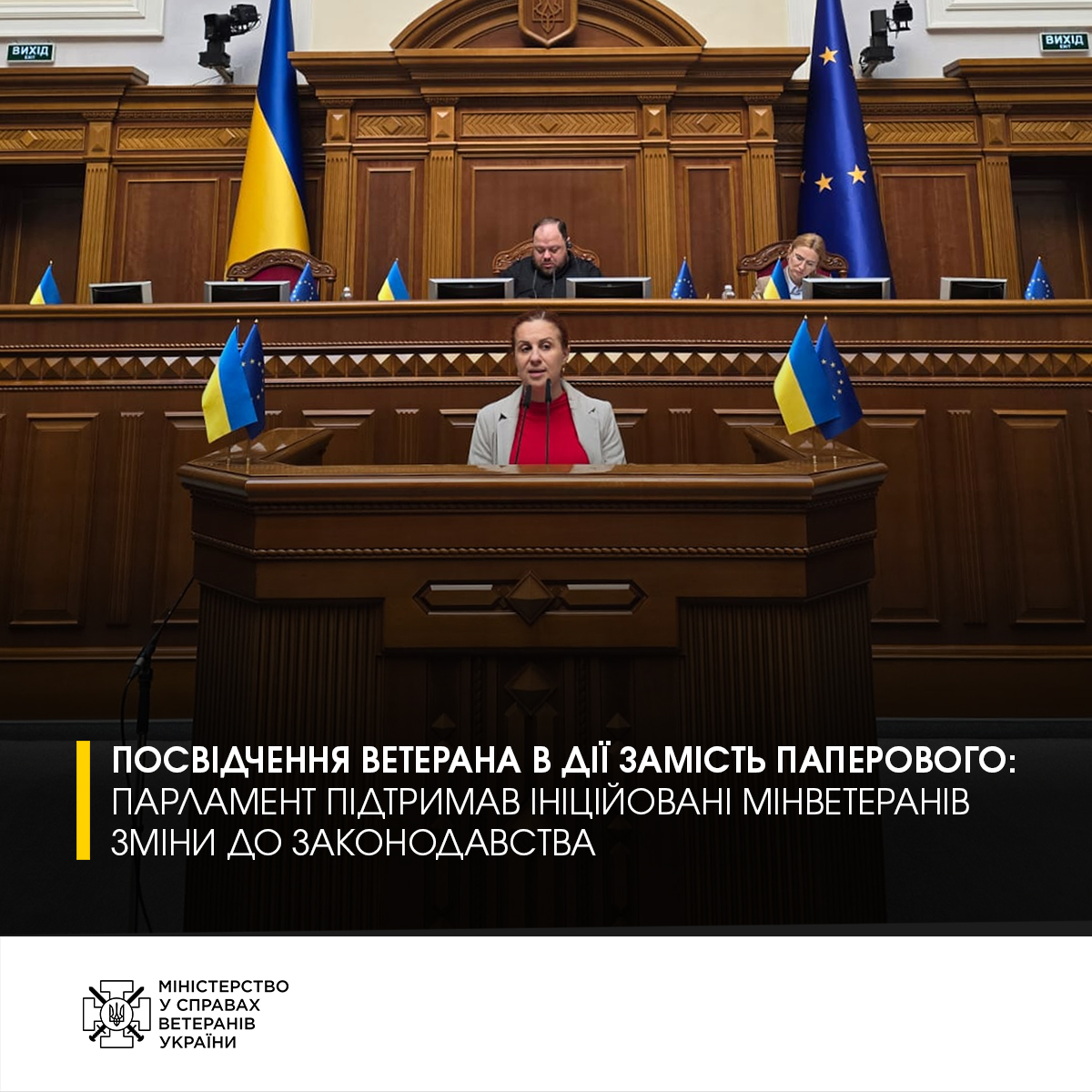 Посвідчення ветерана в Дії замість паперового: Парламент підтримав зміни до законодавства