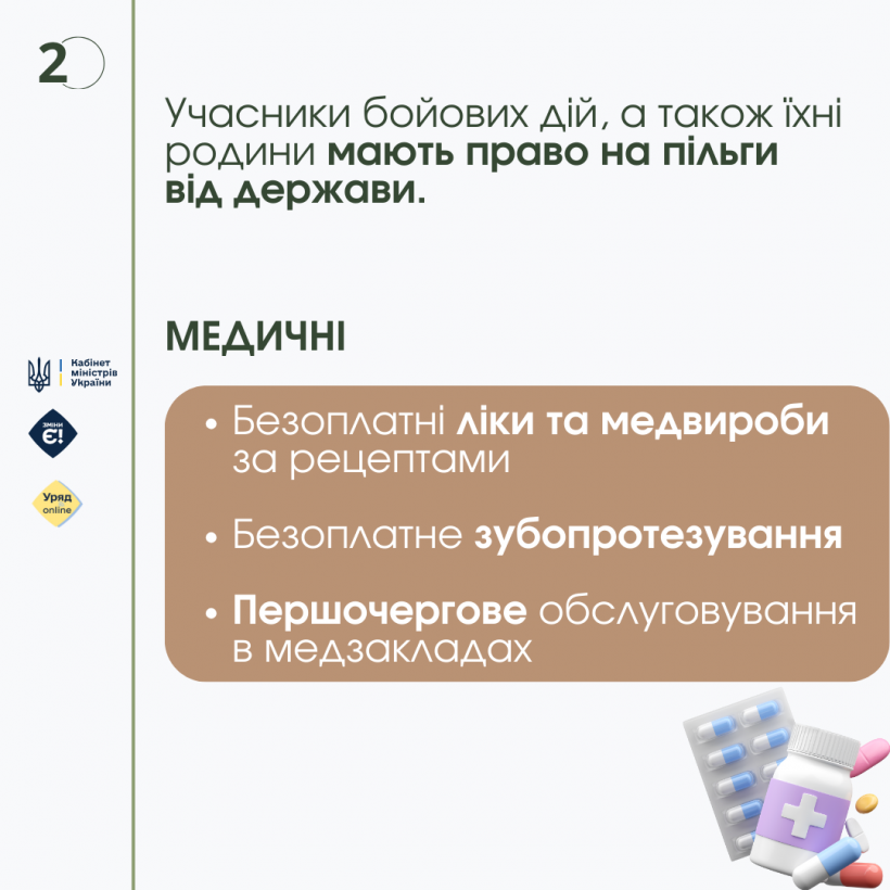 Які є пільги для учасників бойових дій та як їх отримати?