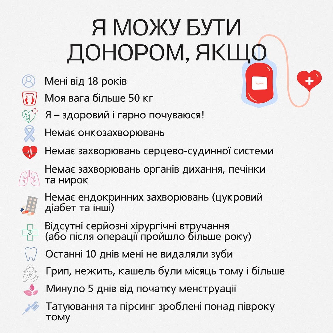 Житомирський обласний центр крові розпочинає виїзди до громад області для забору крові